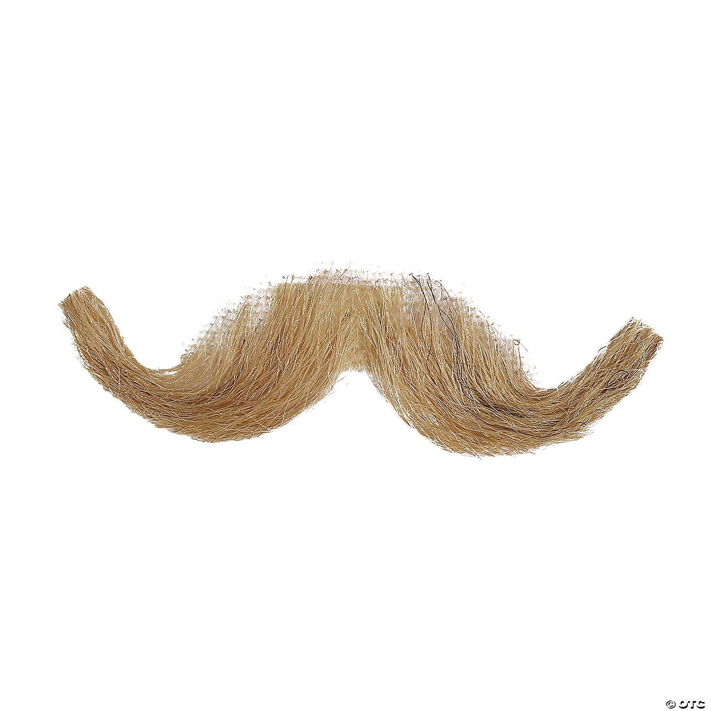 Mens Small English Human Hair Mustache | Champagne Blonde