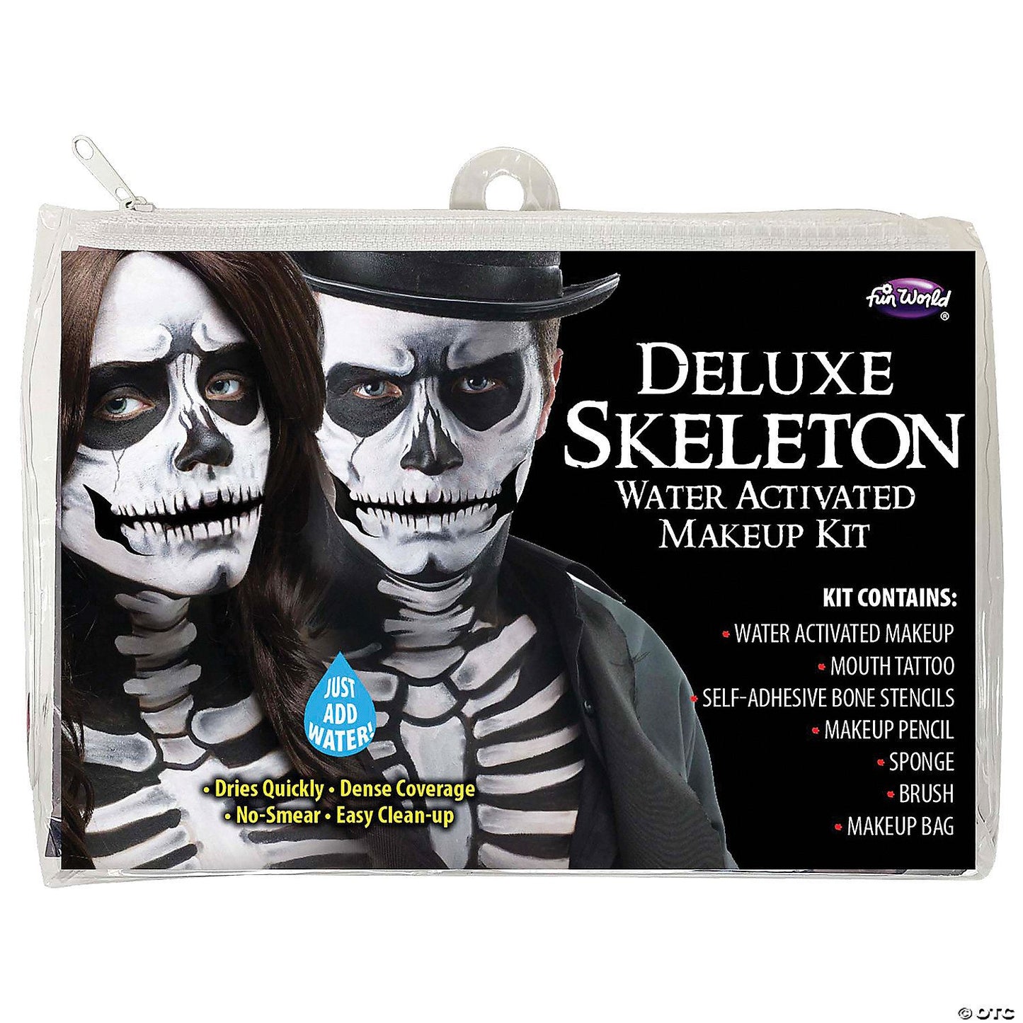Make-Up Zipper Bag Skeleton Kit | Halloween Decoration
