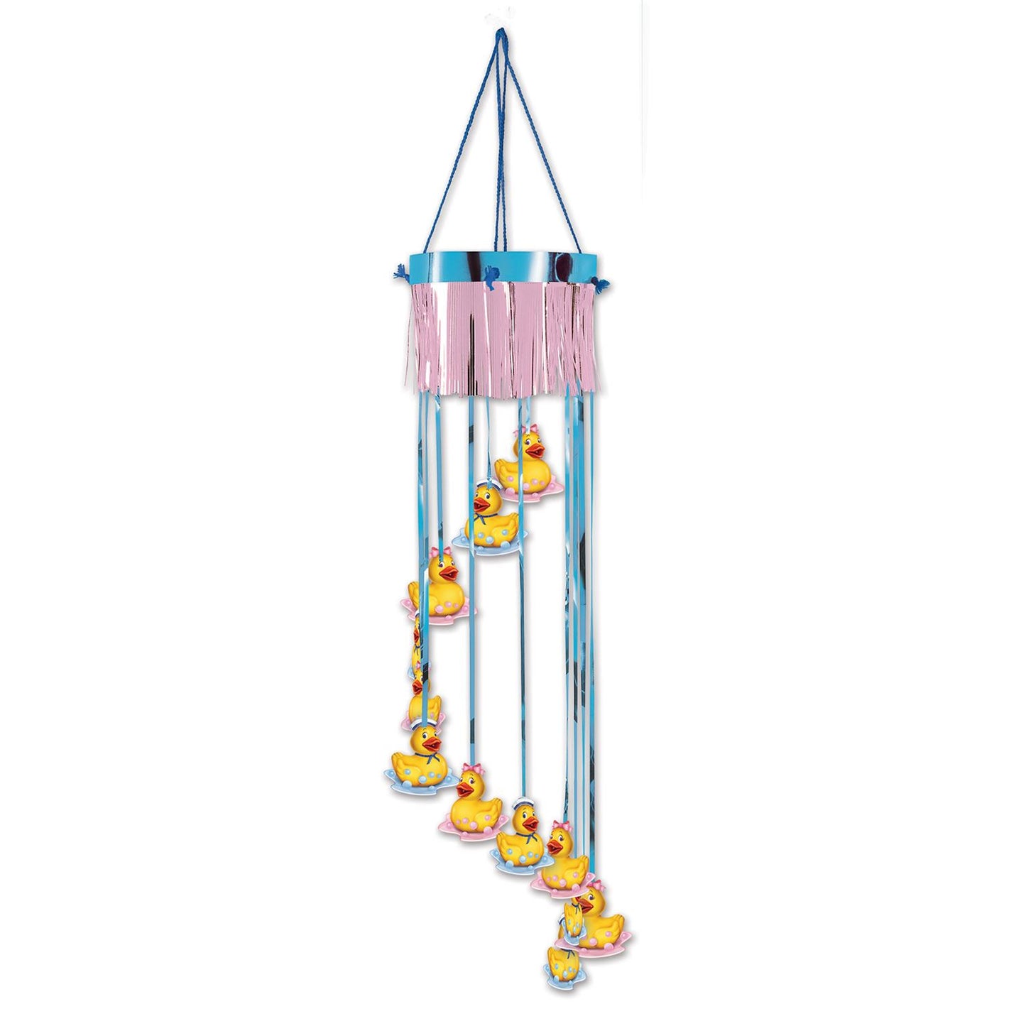 Beistle Just Duckie Shimmering Spiral - Baby Shower | Party Supply