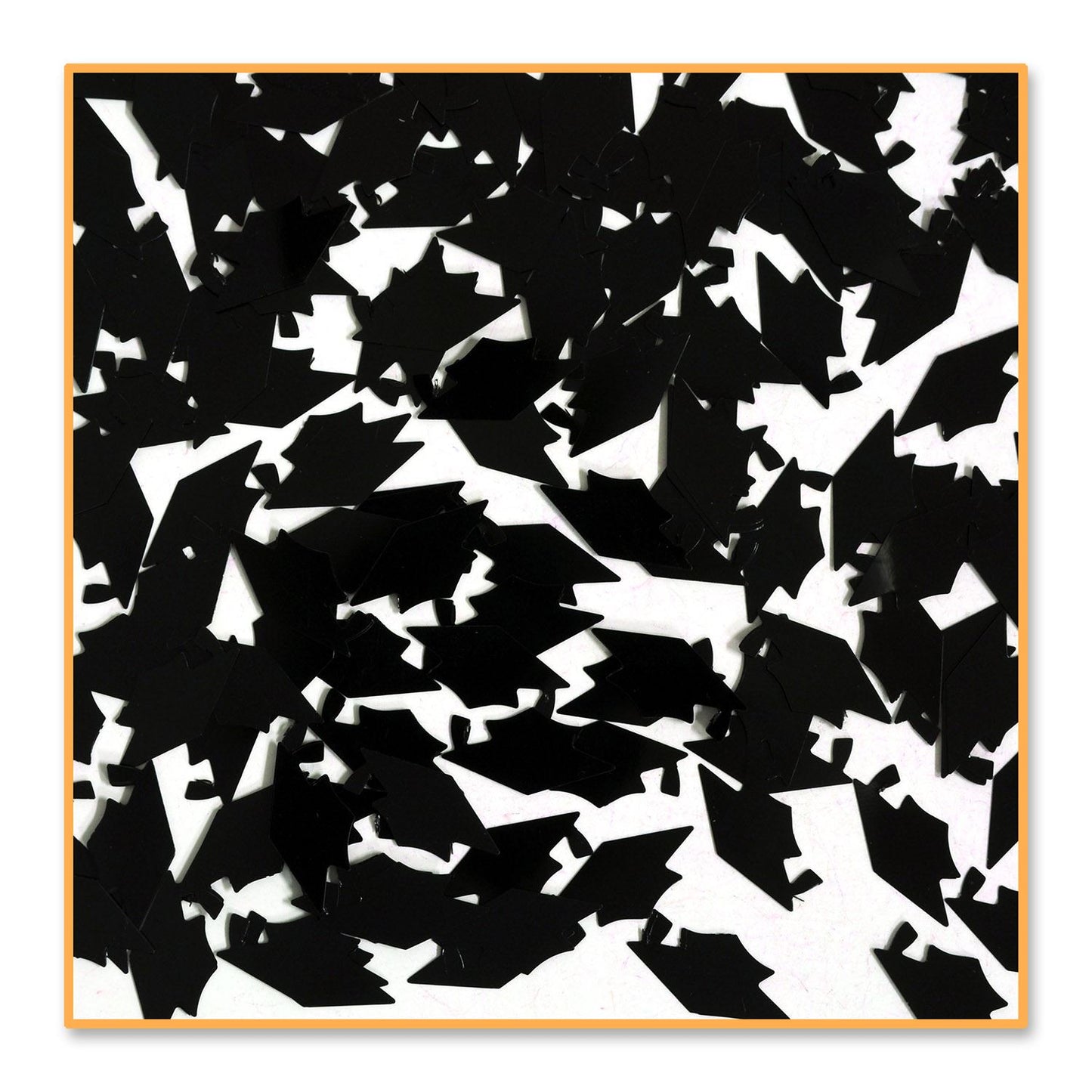 Beistle Grad Cap Black Confetti - Graduation | Party Supply | Decoration
