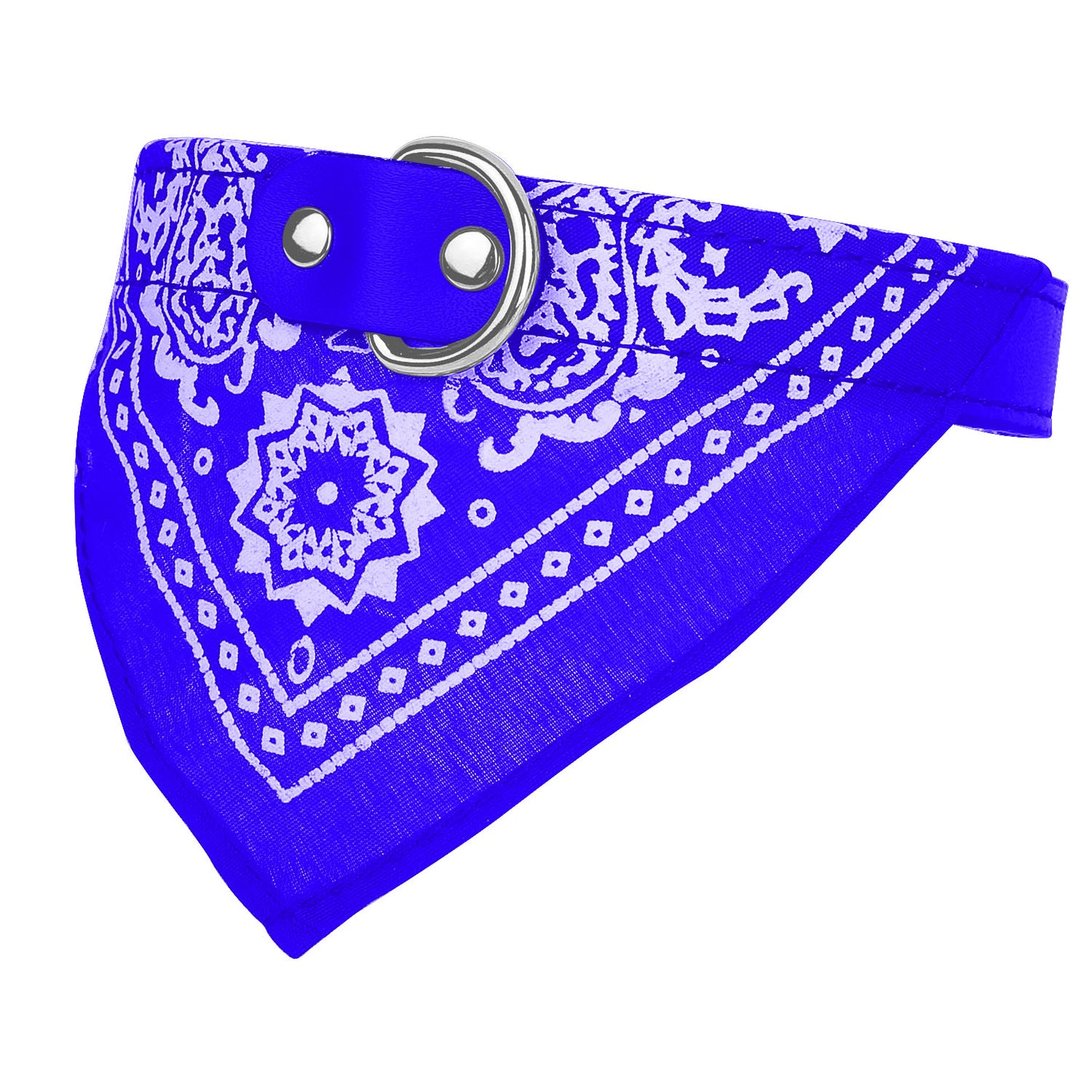 Adjustable Bandana Leather Pet Collar Triangle Scarf Pet Supplies Dog Suppl 2061