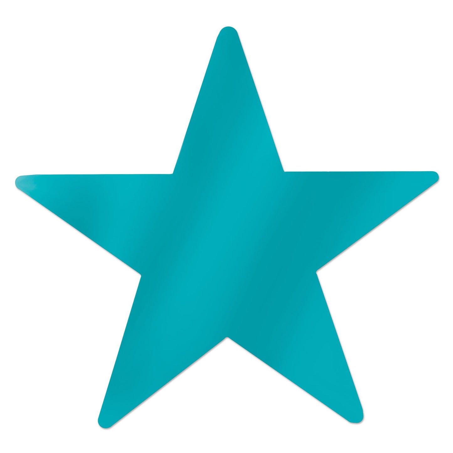 Beistle Turquoise Metallic Star Cutouts - General Occasion | Party Supply