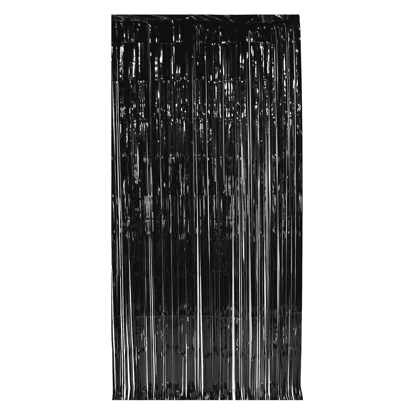 Beistle Black 1-Ply Gleam N Curtain - General Occasion | Party Supply