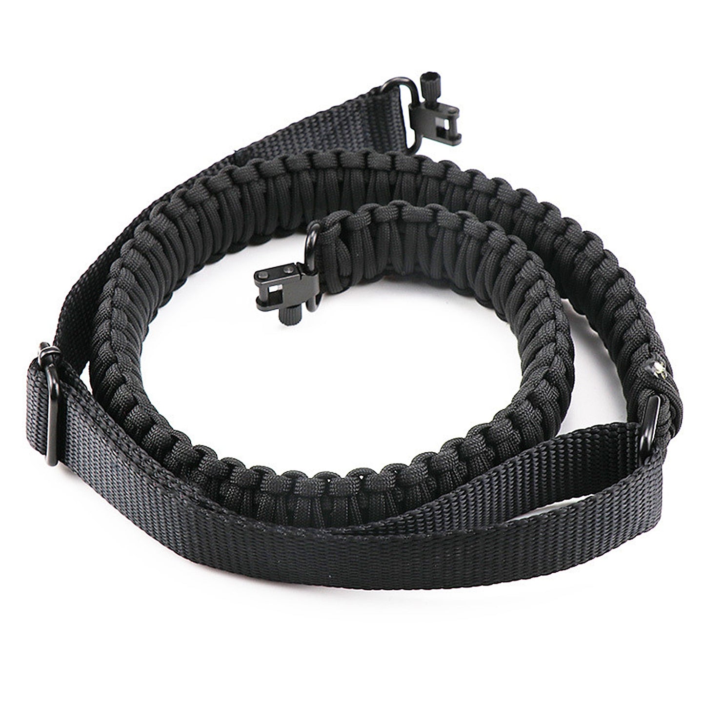 Tactical Paracord Sling Adjustable Paracord Strap Gun Belt Rifle Gun Sling w/