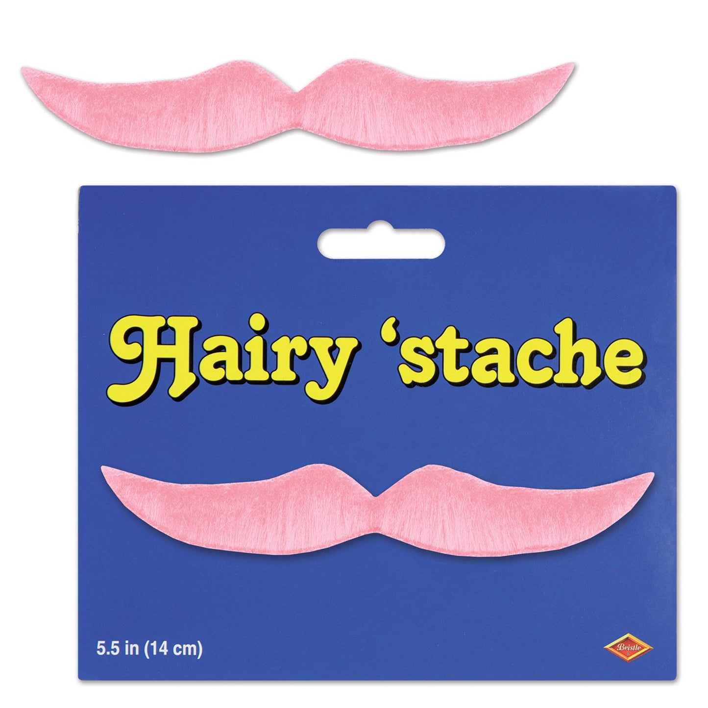 Beistle Pink Hairy 'stache - General Occasion | Party Supply | Decoration