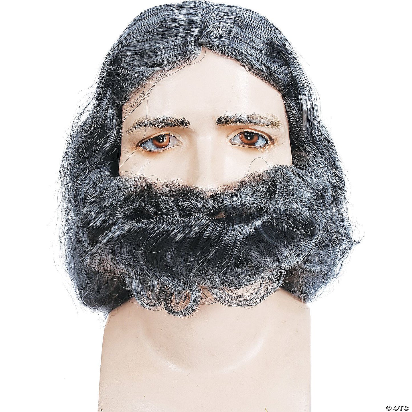 Mens Special Bargain Biblical Wig Set - Gray