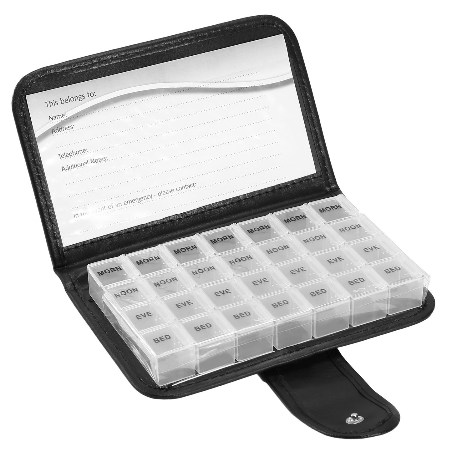 Weekly Pill Organizer AM PM Daily Medicine Pill Planner BPA Free Pill Box