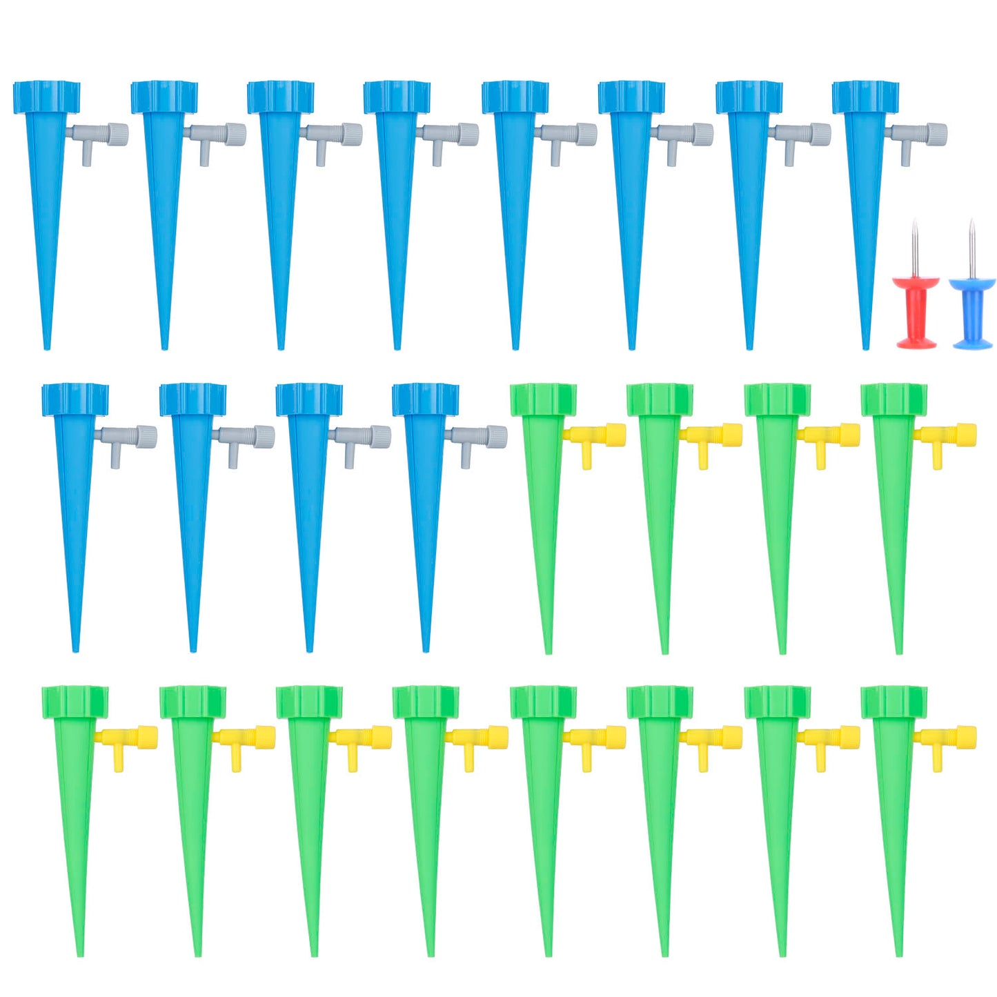24Pcs Plant Watering Spikes Self Watering Devices Automatic Plant Waterer with
