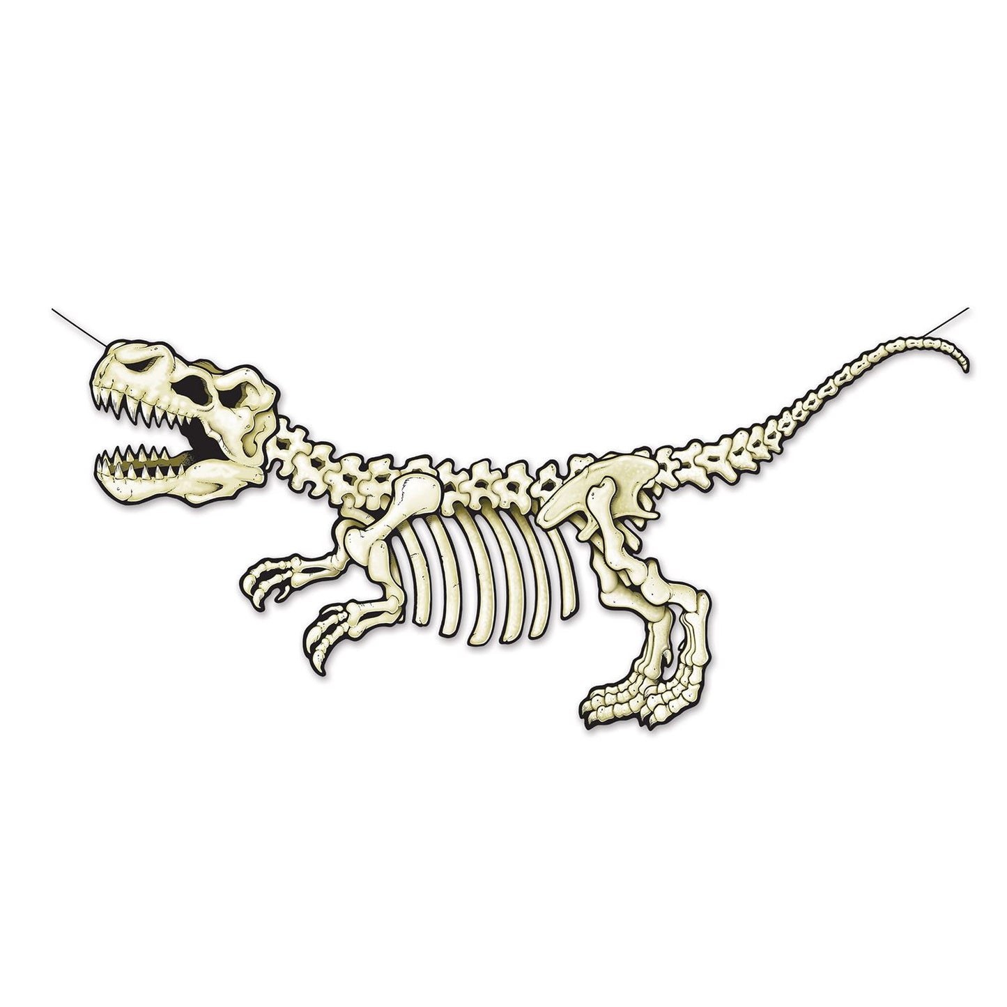 Beistle T-Rex Skeleton Streamer - Dinosaurs | Party Supply | Decoration