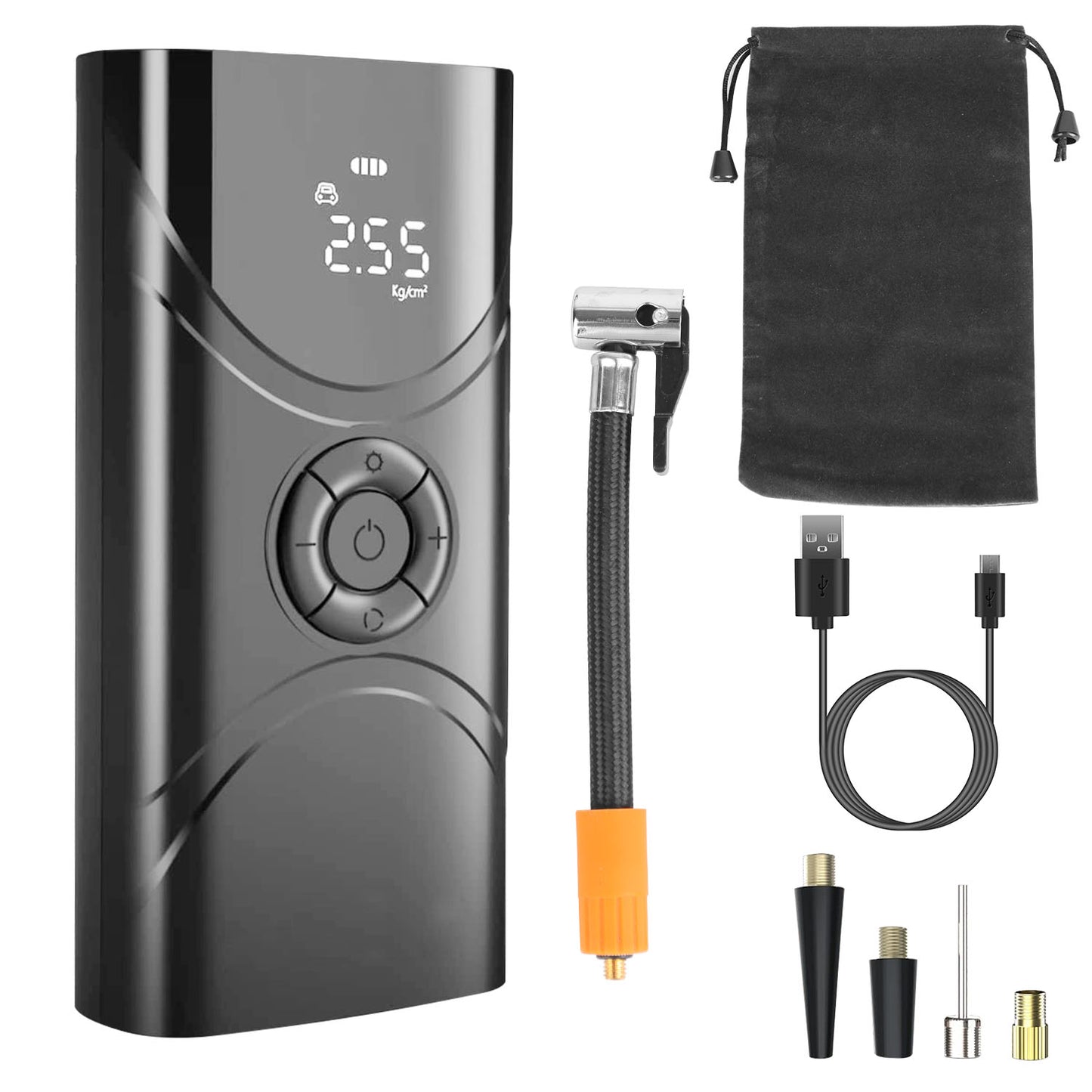 Car Tire Inflator Pump Portable Car Air Compressor 6000mAh Wireless Electric