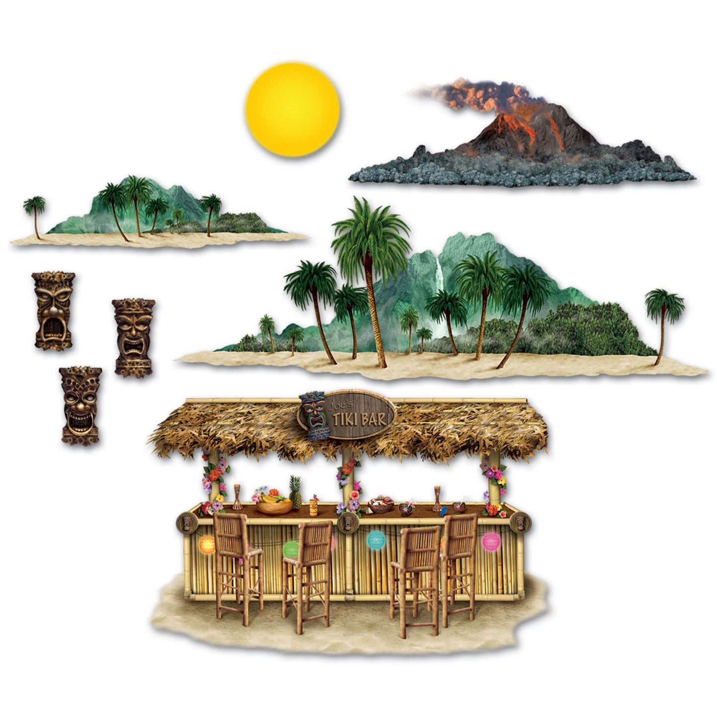 Beistle Tiki Bar and Island Props - Luau | Party Supply | Decoration