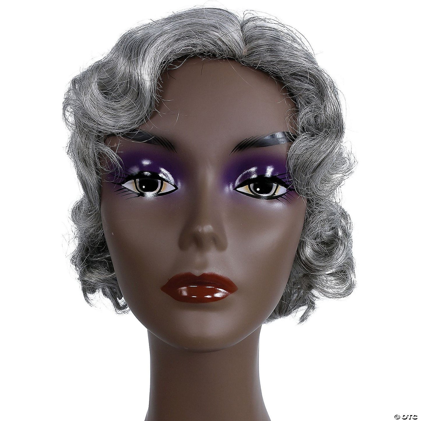 Womens Fingerwave Fluff Wig | Brown-Dark