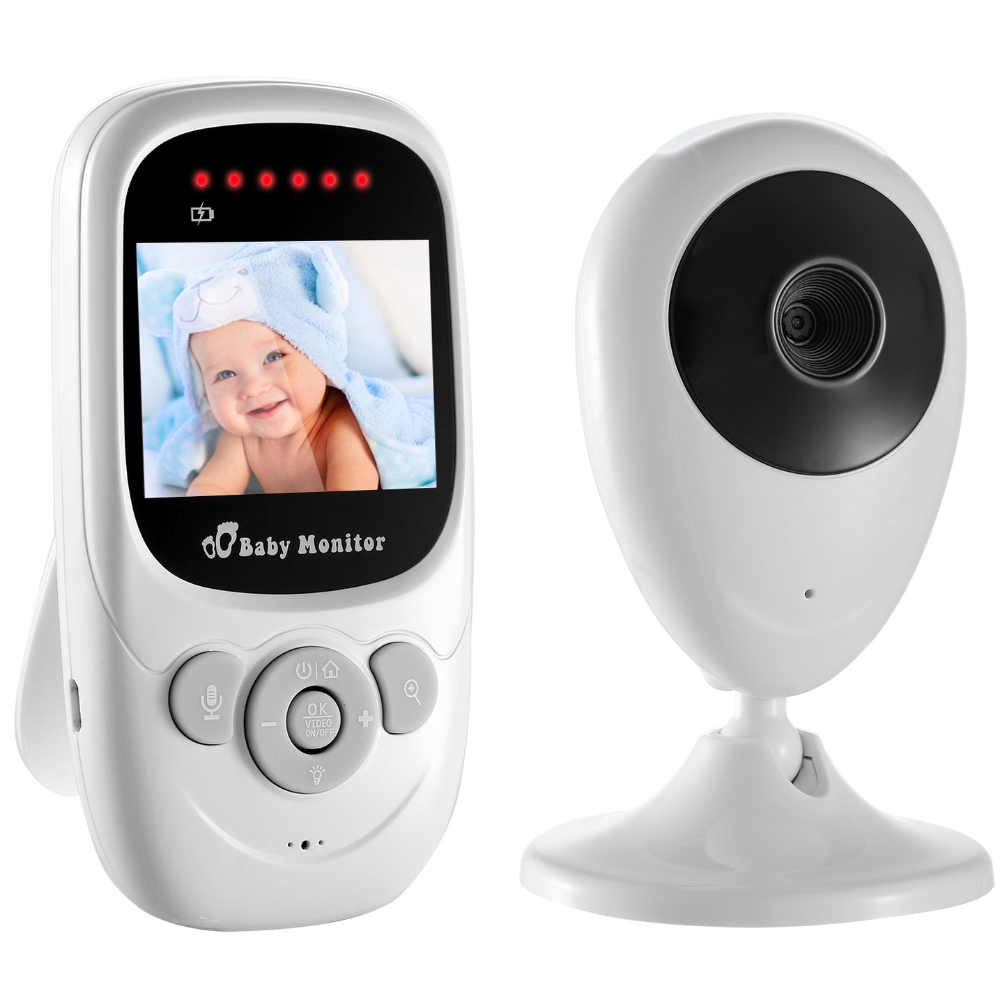 656FT Video Baby Monitor w/ Digital Camera Infrared Night Vision 2.4’’ LCD 3046