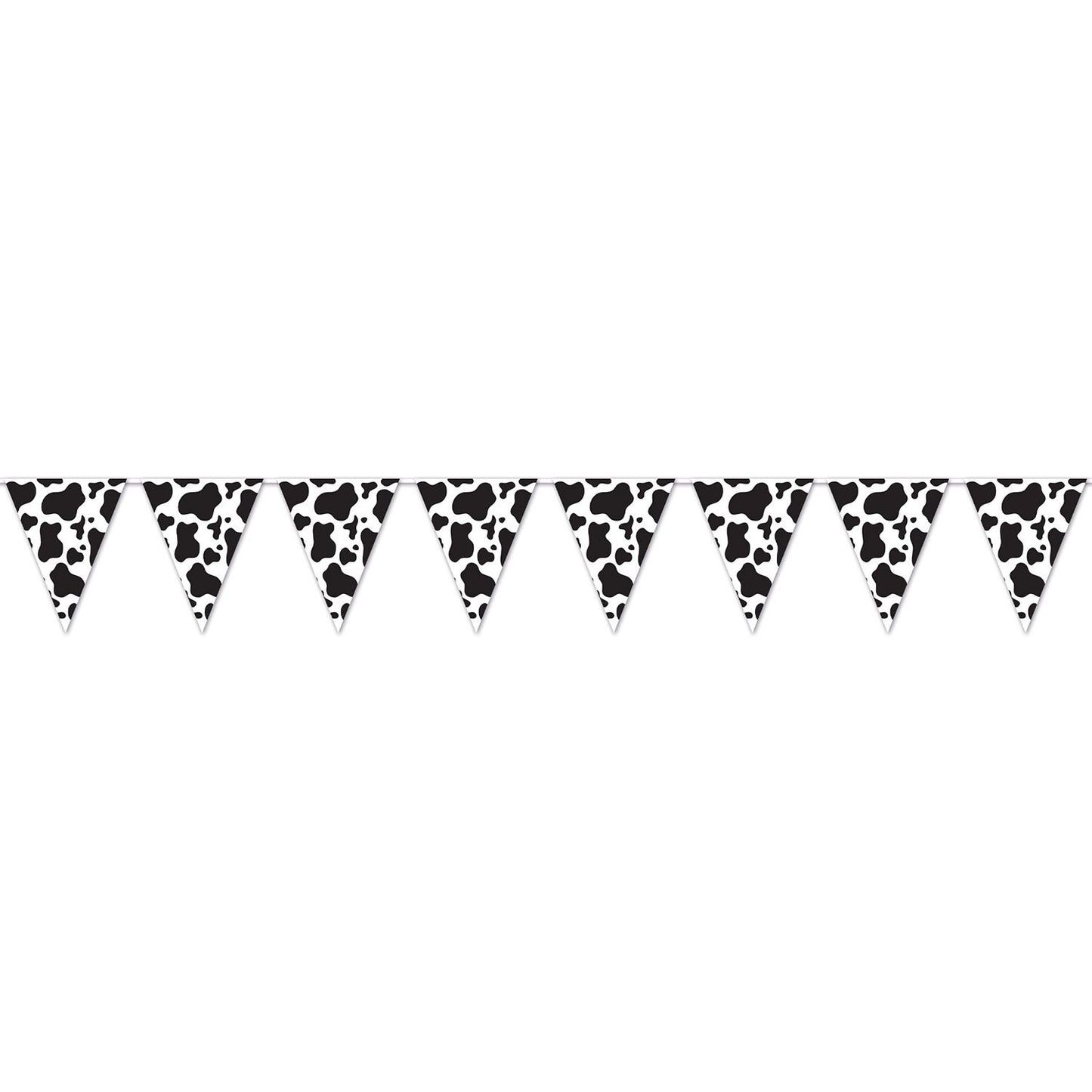 Beistle Cow Print Pennant Banner - Farm | Party Supply | Decoration