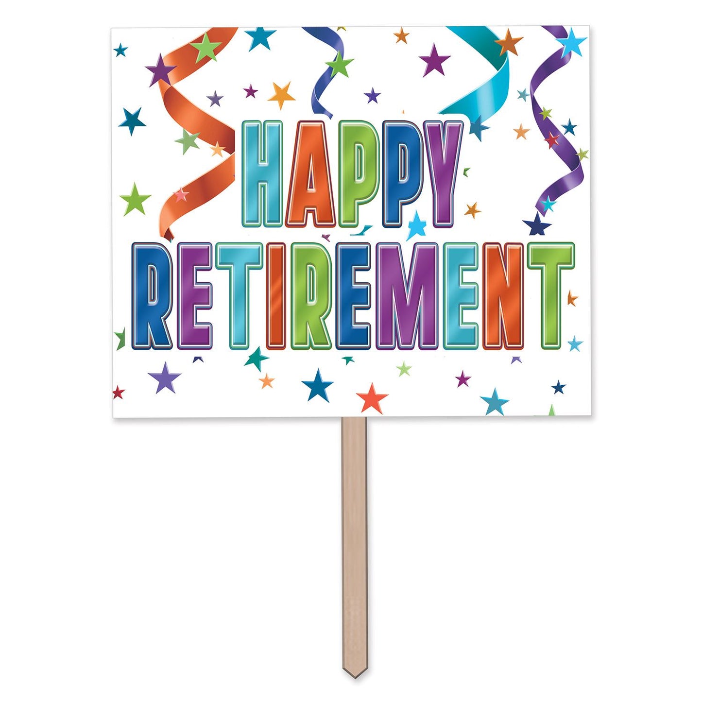 Beistle Happy Retirement Yard Sign | Party Supply | Decoration