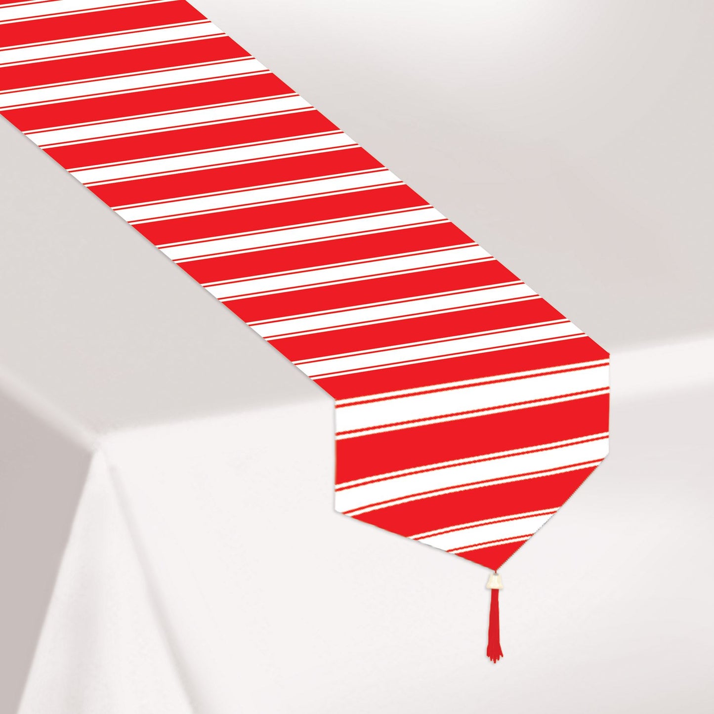 Beistle Printed Red & White Stripes Table Runner - Circus | Party Supply