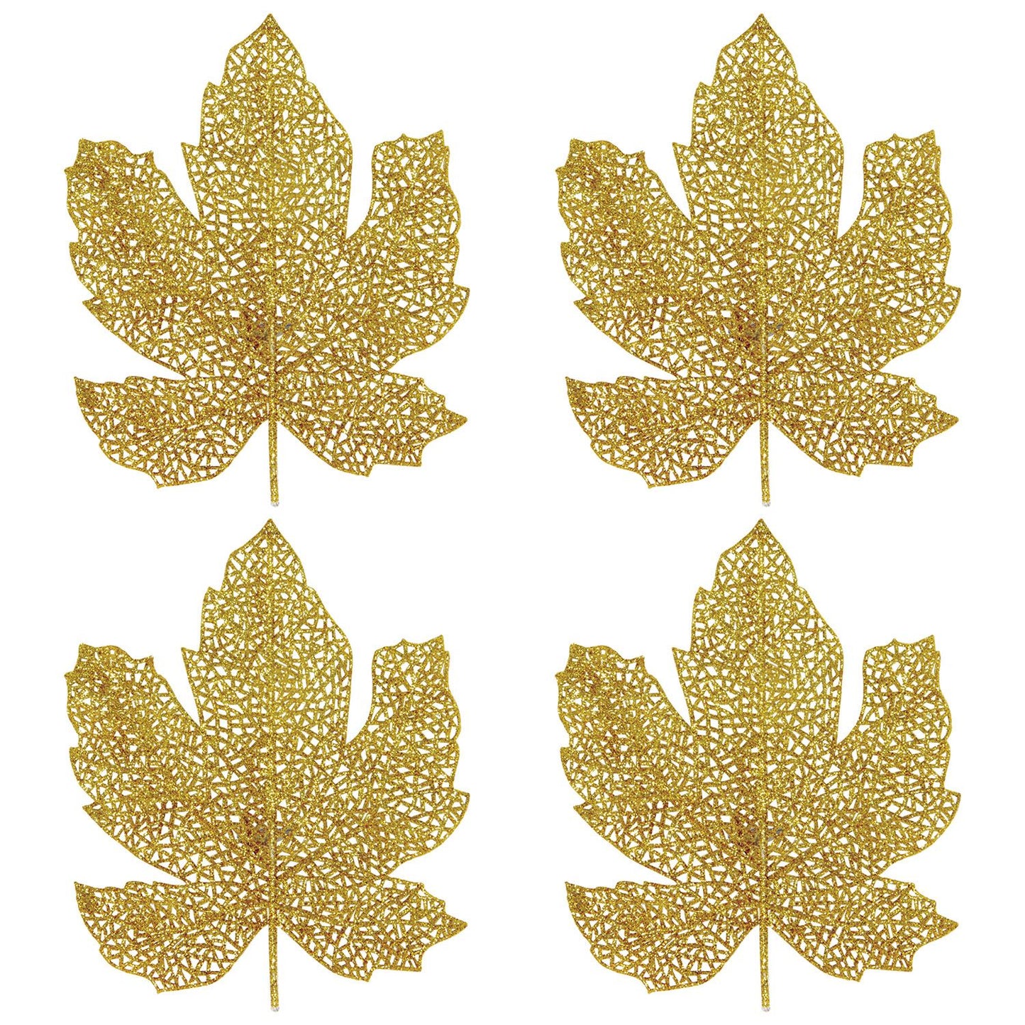 Beistle Glittered Fall Leaves - Thanksgiving/Fall | Party Supply | Decoration