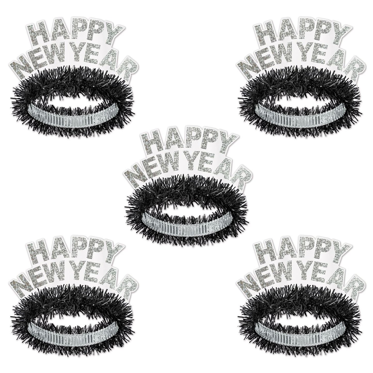 Beistle Black and White Legacy Tiara - New Years | Party Supply | Decoration