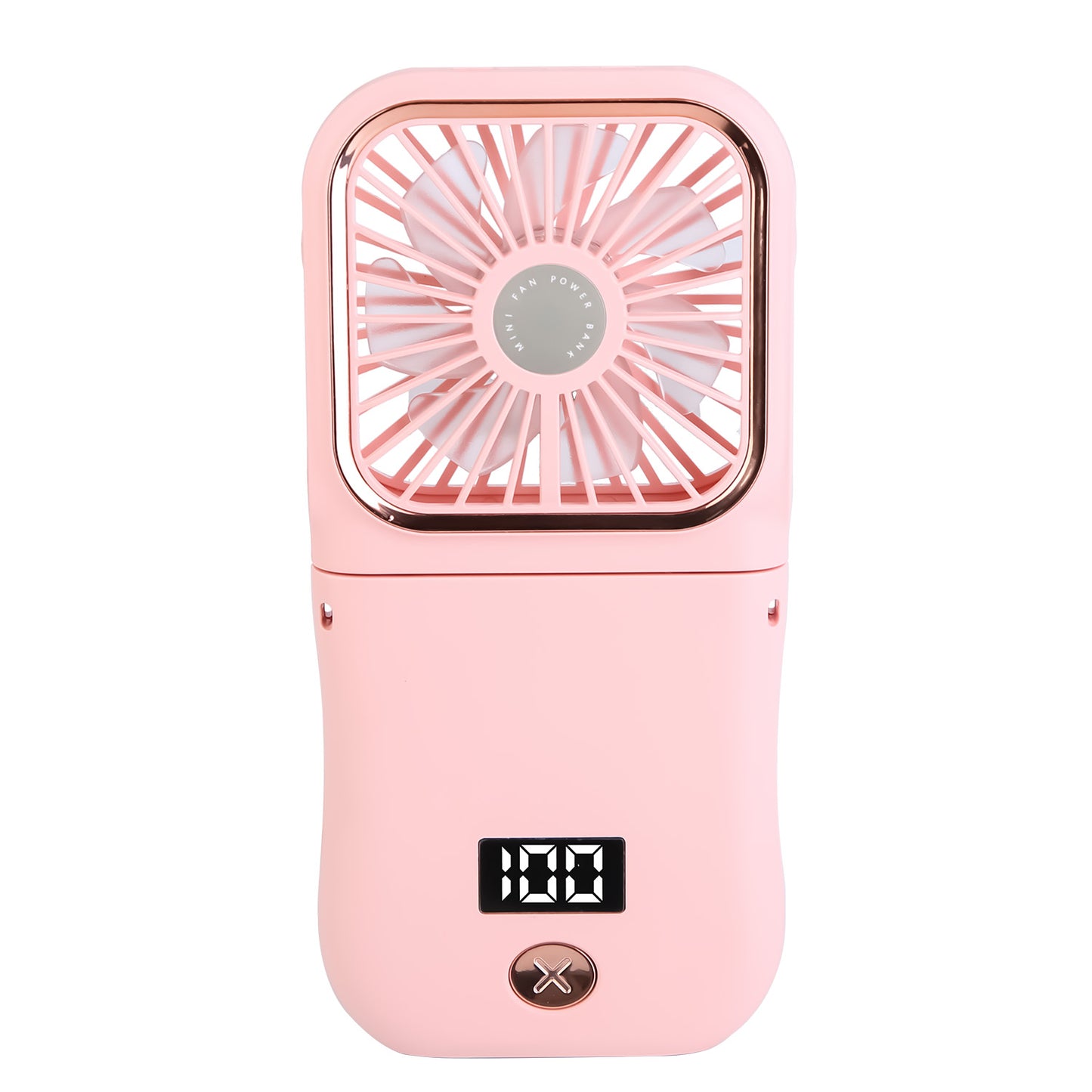 5 In 1 Folding Mini Fan Hands-free Rechargeable Neck Fan Handheld Fan with 3