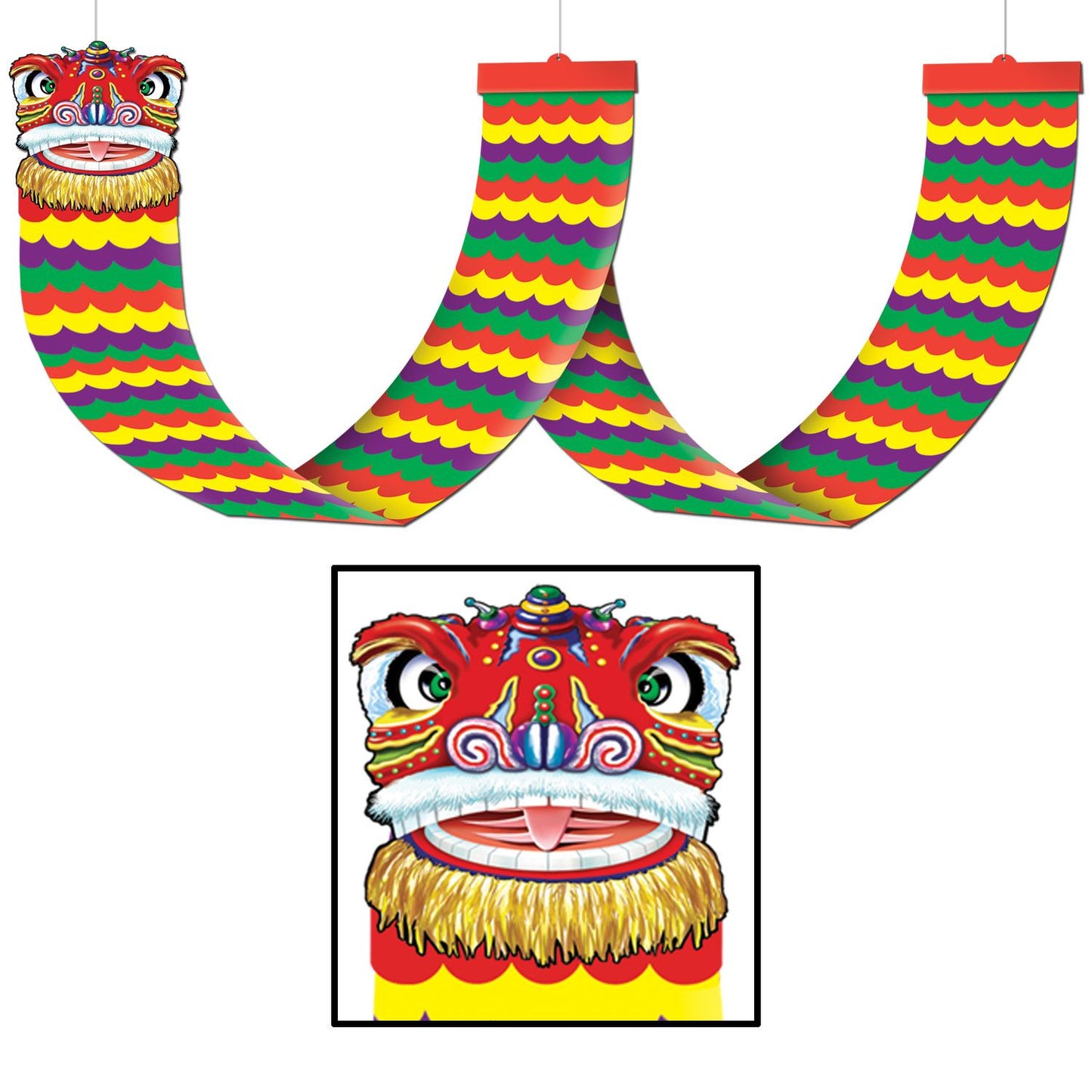 Beistle Chinese Lion Ceiling Decoration - Chinese New Year | Party Supply