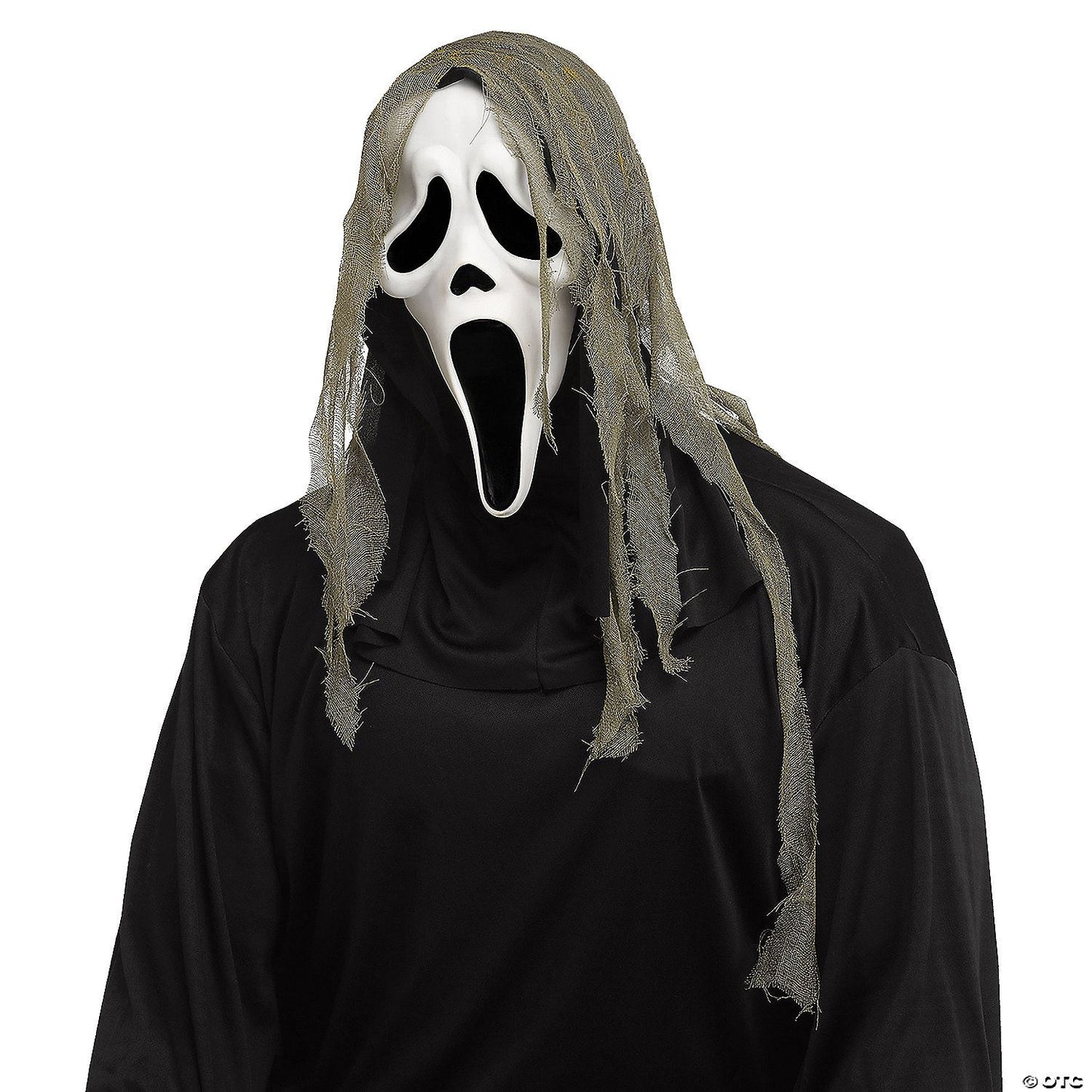 Adults Ghost Face Crypt Creature Gauze Mask | Halloween Decoration