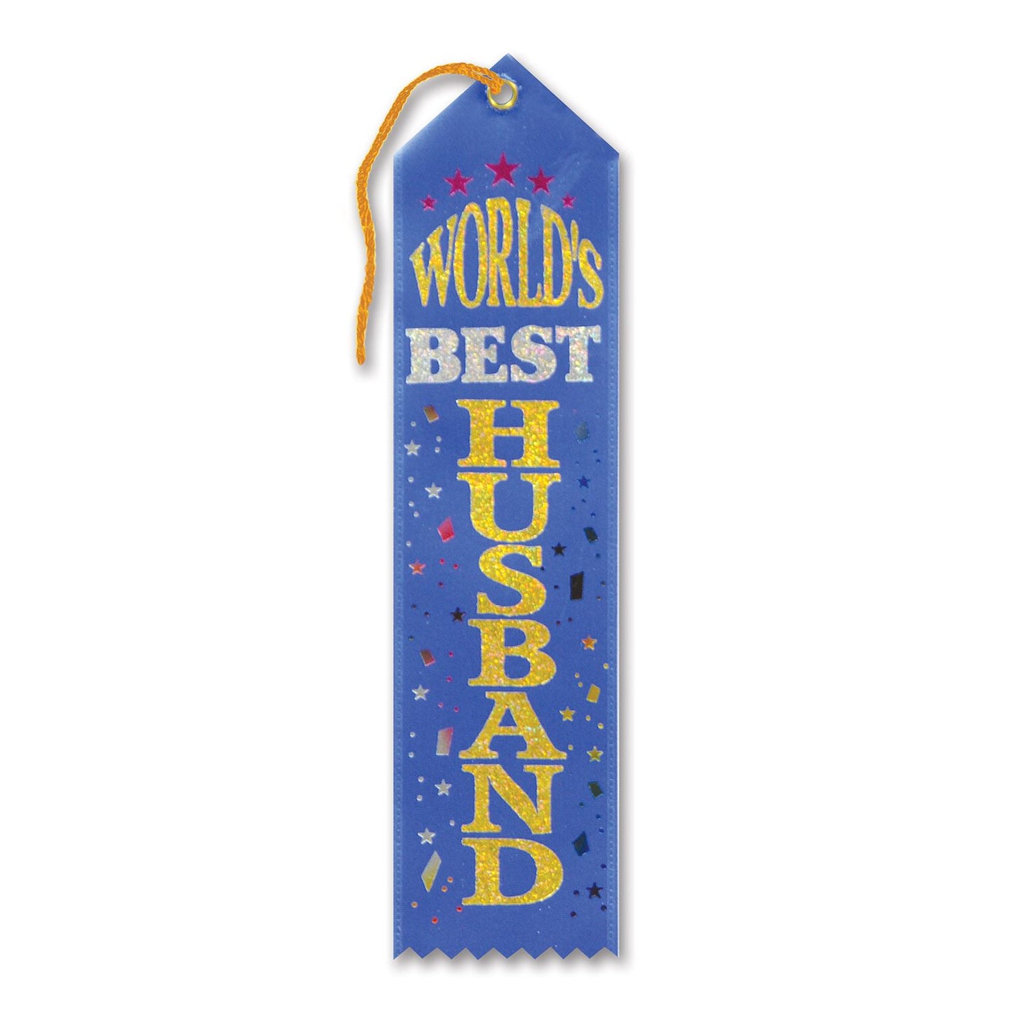 Beistle World's Best Husband Award Ribbon - General Occasion | Party Supply