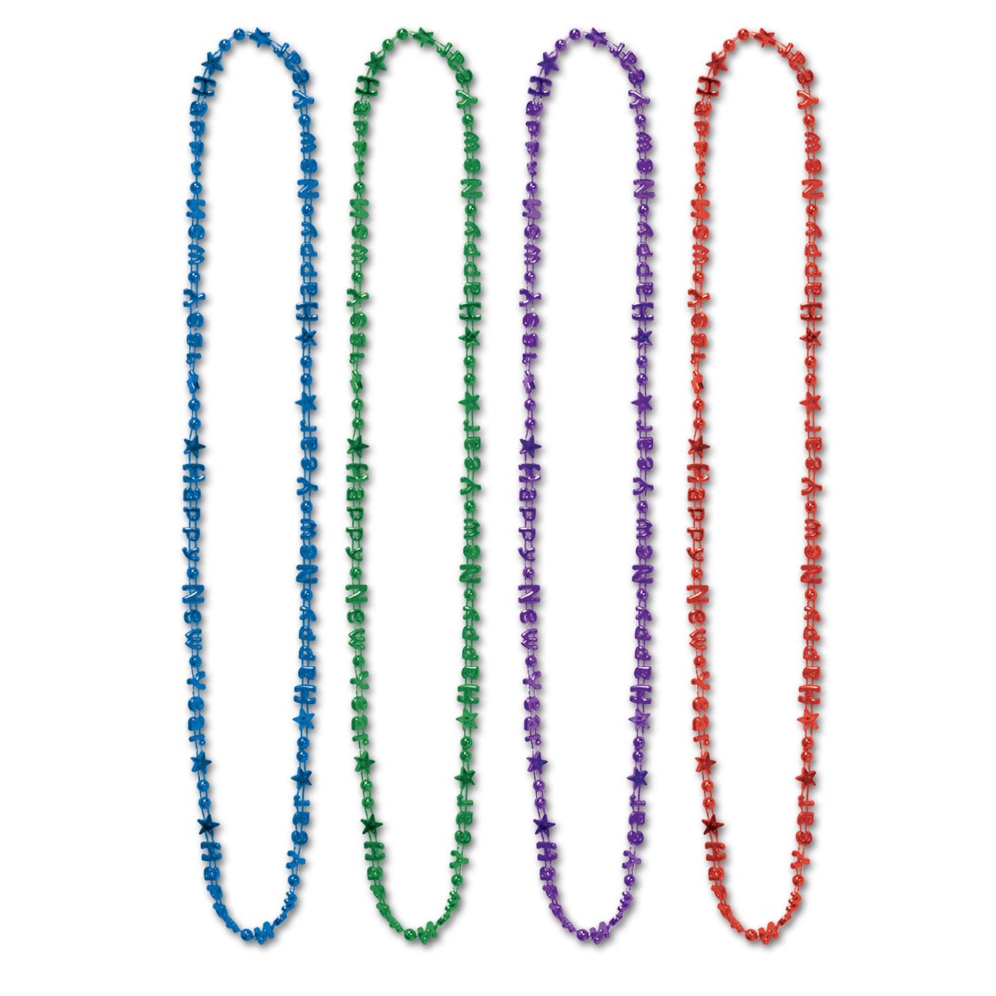 Beistle Happy New Year Beads-Of-Expression -Asstd Colors - New Years | Party