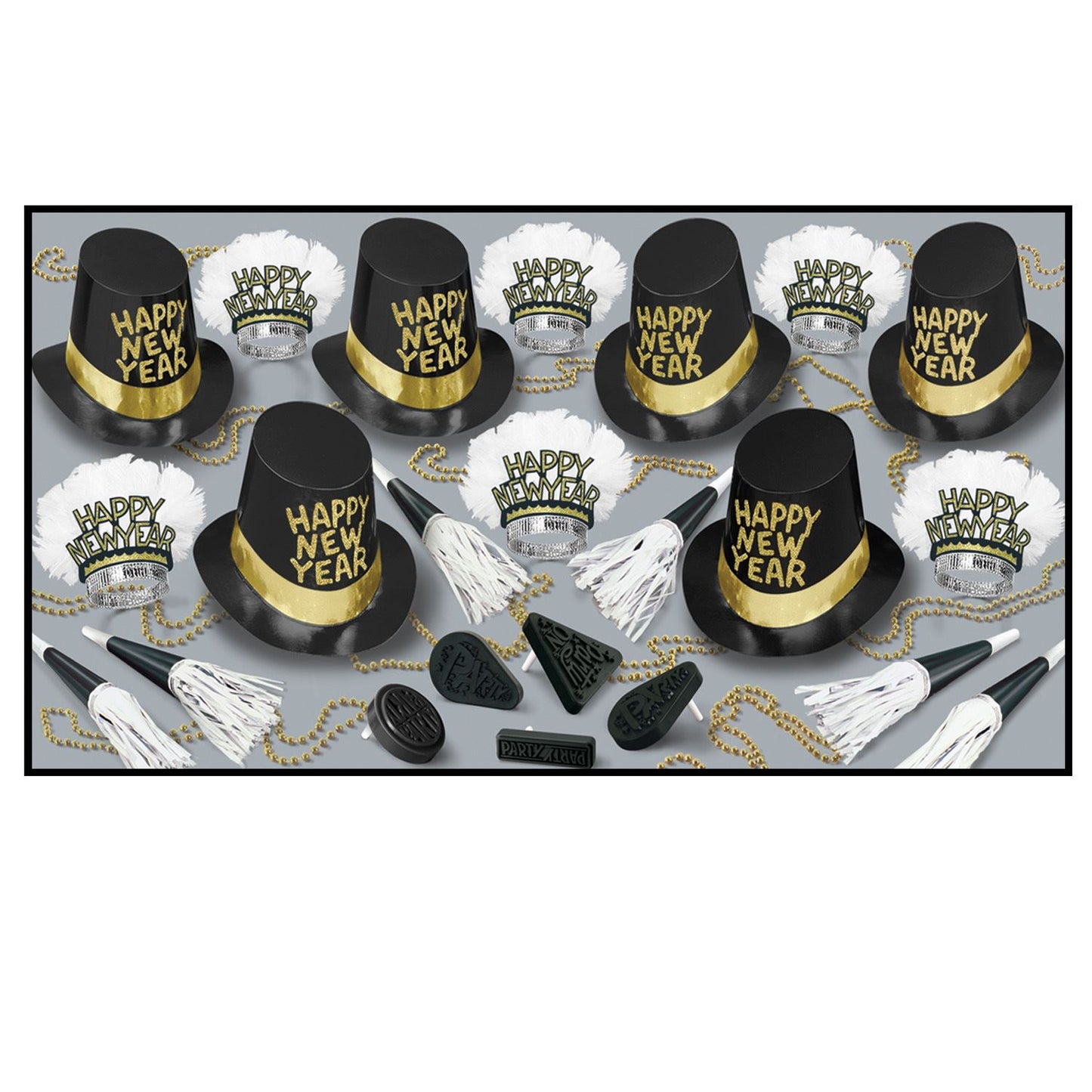 Beistle Midnite Hour New Year Assortment (for 50 people) - New Years | Party