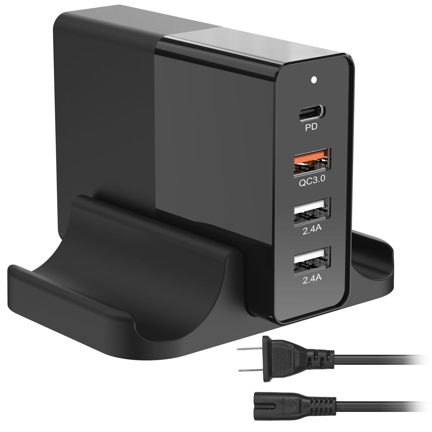 USB Fast Charger 45W 4-Port Fast Charging Station Type-C Wall Charger PD