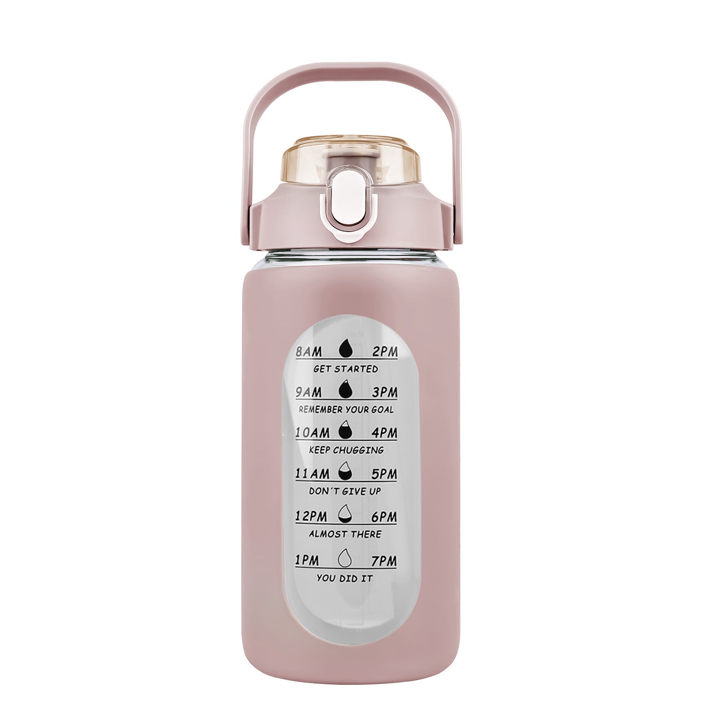 34Oz Glass Water Bottle Sports Water Bottle Motivational Water Bottle Water