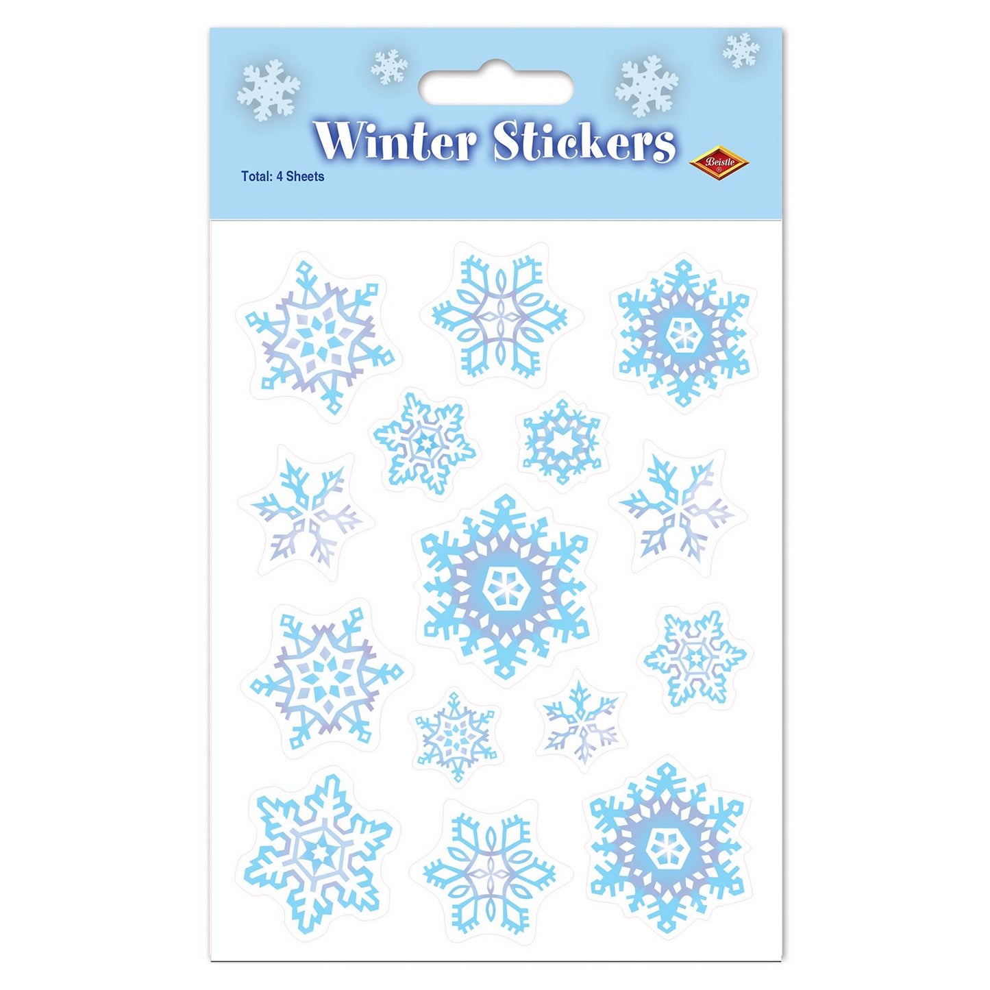 Beistle Snowflake Stickers - Christmas/Winter | Party Supply | Decoration