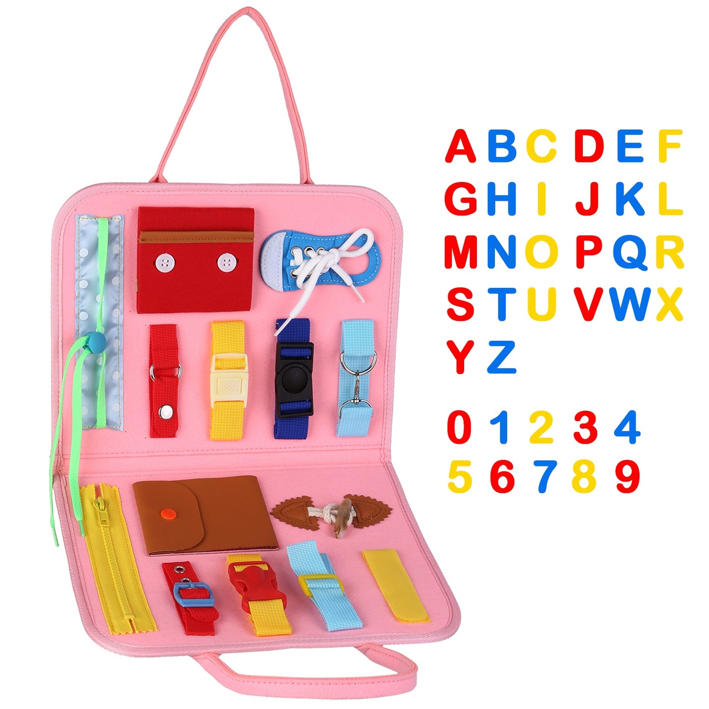 Kids Busy Board Sensory Activity Board Preschool Learning Toys Montessori 7266