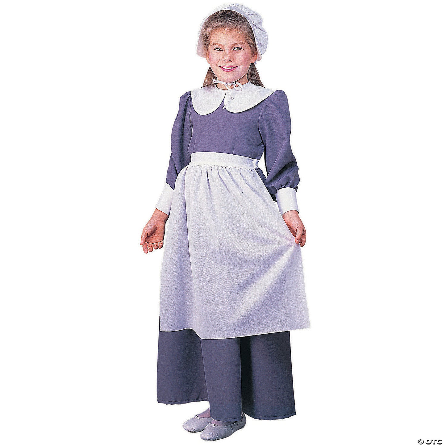 Girls Gray Pilgrim Dress Costume