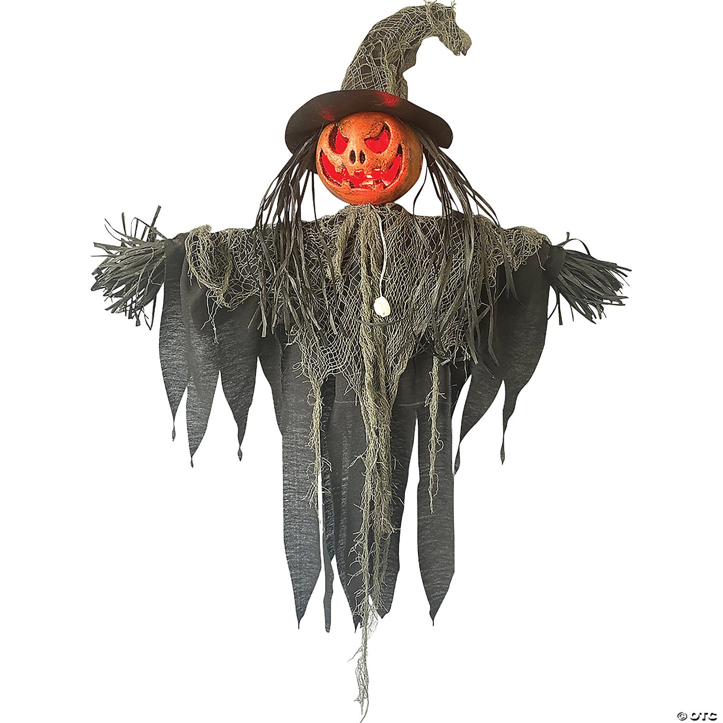 Hanging Jack-O-Lantern Scarecrow Decoration