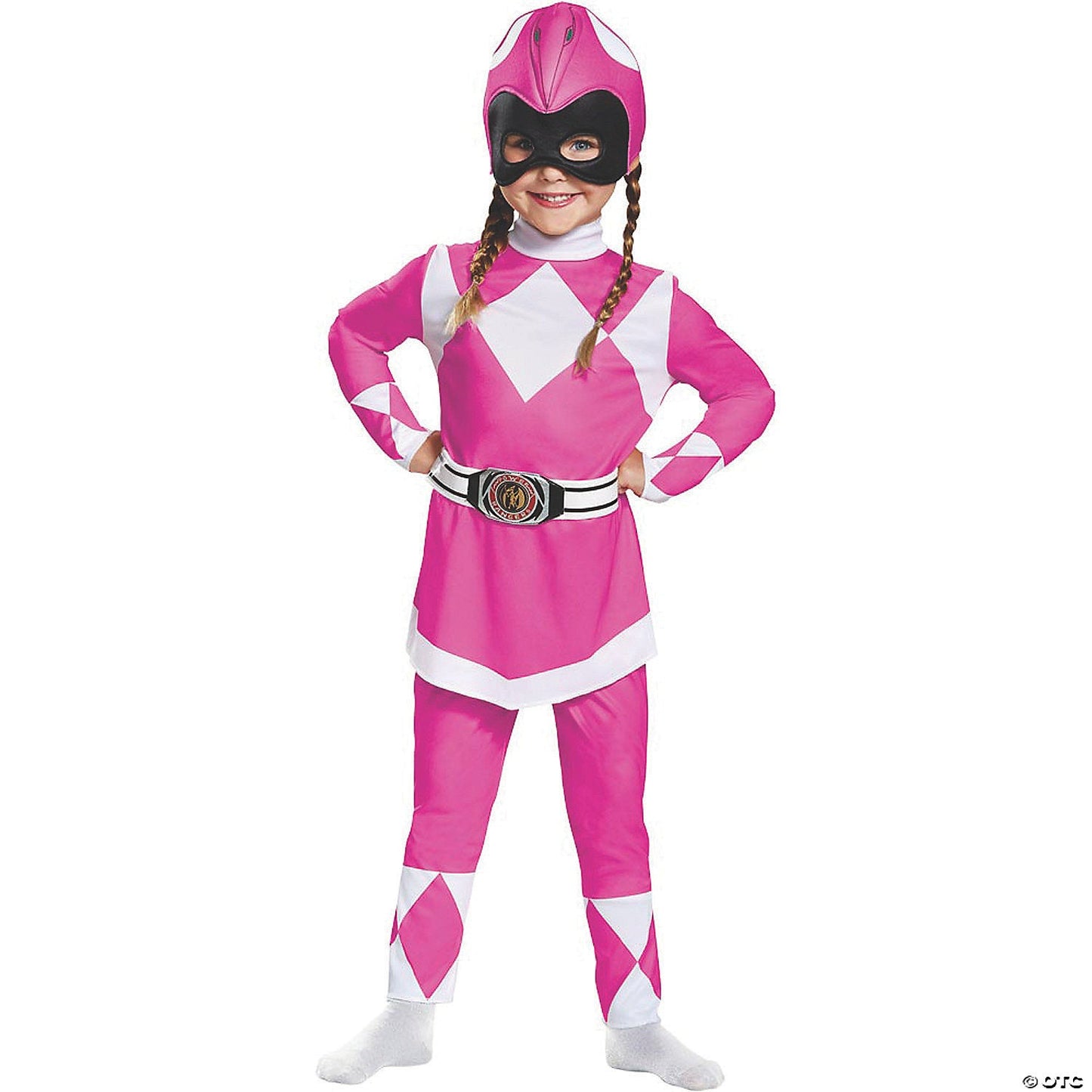 Toddler Girls Classic Power Rangers Pink Ranger Costume