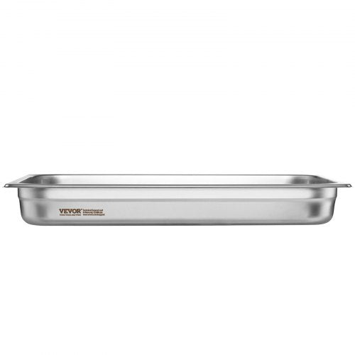 6 Pack Hotel Pans Full Size AntiJam Steam Pan 08mm Thick Stainless Steel