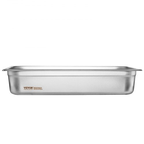 Hotel Pan Full Size AntiJam Steam Pan 08mm Thick Stainless Steel