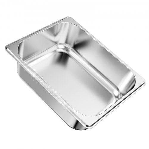 6 Pack Stainless Steam Hotel Pans 12 Size Table Steam Pan 4 Inch Deep