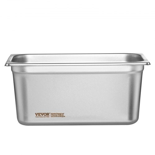 8 Pack Hotel Pans 13 Size AntiJam Steam Pan with Lid 08mm Thick