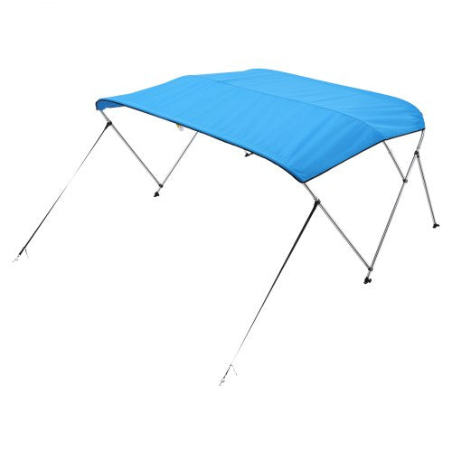 3 Bow Boat Bimini Tops 600D Polyester Canopy with Aluminum Alloy Frame