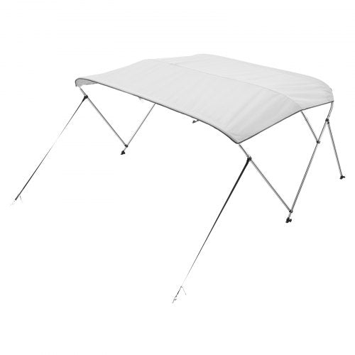 3 Bow Boat Bimini Tops 600D Polyester Canopy with Aluminum Alloy Frame