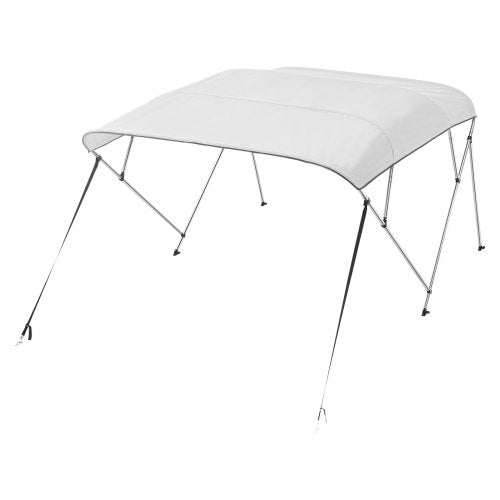 4 Bow Boat Bimini Tops 600D Polyester Canopy with Aluminum Alloy Frame