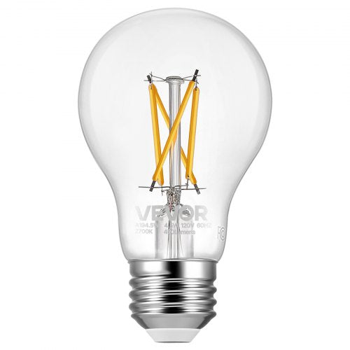 6 Pack Edison Bulbs LED A19 Vintage Edison Light Bulbs 45W Dimmable 450