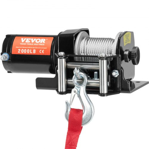 Electric Winch 2000 lb Line Pull Capacity 12V DC ATVUTV Winch with 532