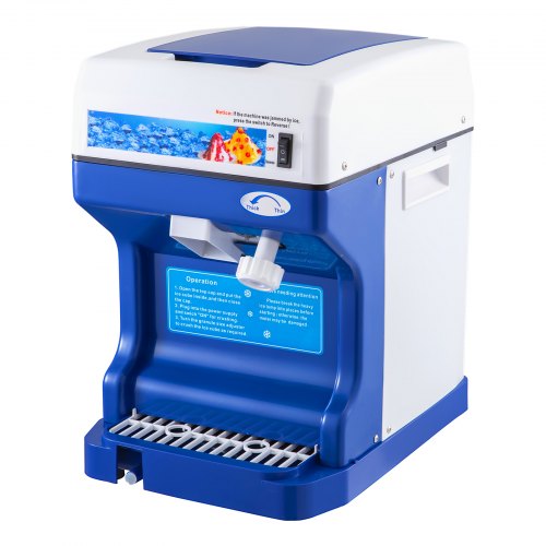 110V Electric Shaved Ice Machine 250W Snow Cone Maker Tabletop with Adjustable
