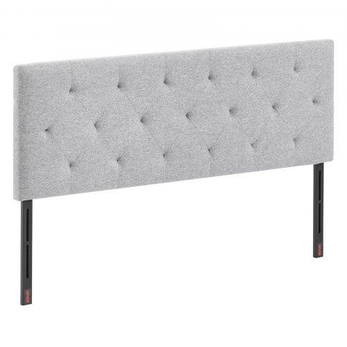 Headboard Full Size Headboard with Adjustable Height Comfortable Diamond