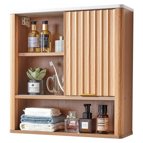 Bathroom Wall Cabinet with Door and Adjustable Shelf Over the Toilet