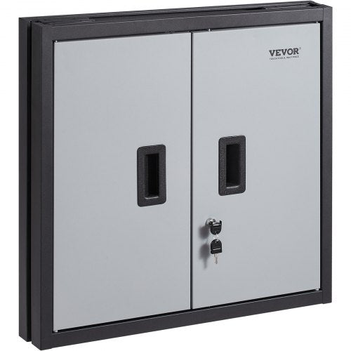 Foldable Wall Cabinet Metal Garage Locker Mounted 26 Small Tool Chest 240