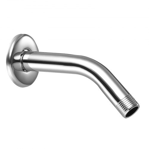 Shower Arm with Flange 6 Inches Wall Mounted Stainless Steel Shower Head