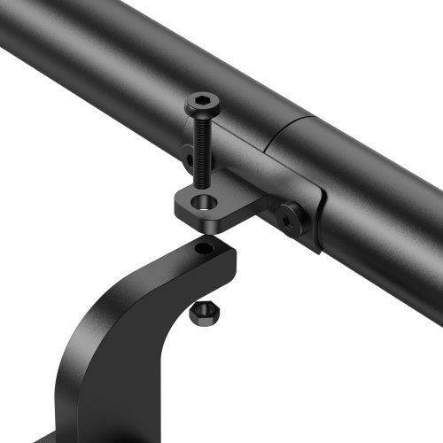 Wall Mounted Stair Handrail 4ft Pipe Staircase Handrail Black Galvanized